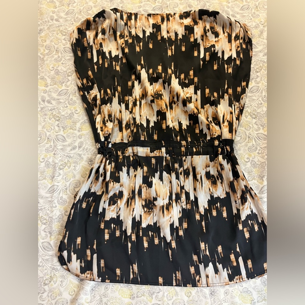Derek Lam dress tunic/shirt style with drawstring waist. Mini! Med, Silk